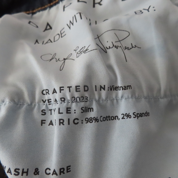 Dapper Boi Men’s Slim Fit Indigo Jeans Size 40 Dark Wash (41x31) - Picture 7 of 7